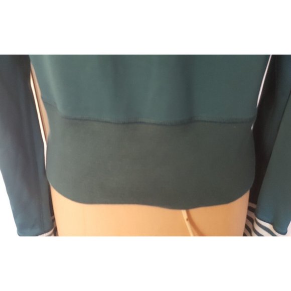 Rare Lululemon athletic yoga gym striped long collar retro jacket blue green 4 - Picture 9 of 13